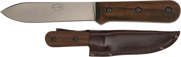 Ka-Bar BK62 Becker Kephart 5.13" Fixed Drop Point Plain Edge 1095 Cro-Van Walnut Handle