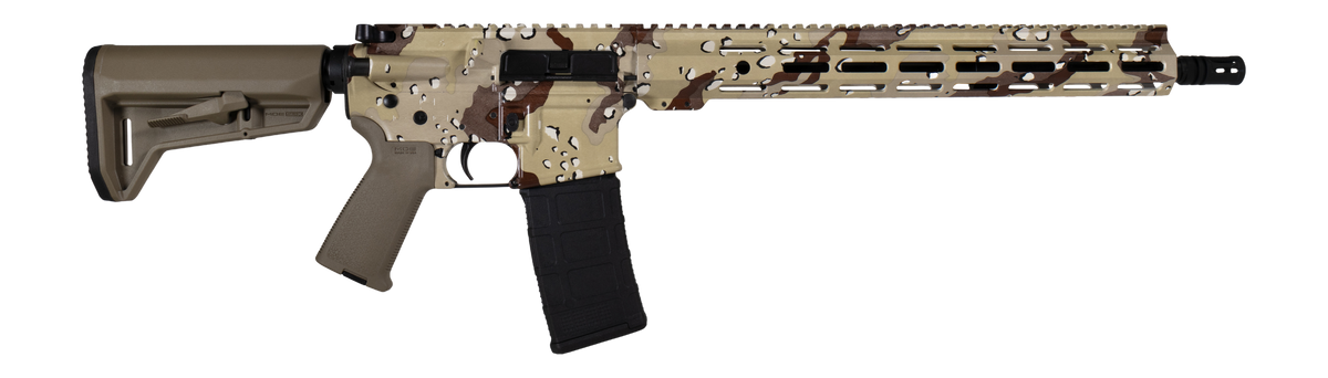 Shark Coast Tactical Chocolate Chip 5.56 NATO 16" 30+1 Semi-Auto AR-15 Rifle
