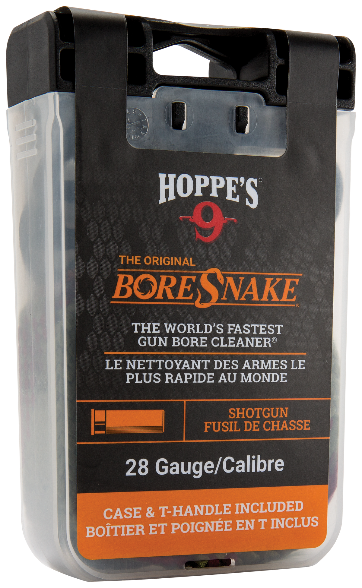 Hoppes BoreSnake Den 28 Gauge Shotgun Bore Cleaner - Bronze Bristle — view 2