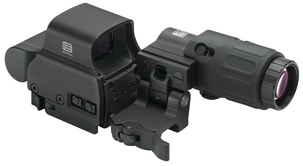 EOTECH HHS II EXPS2-2 & G33 Magnifier 1x/3x 1 MOA Red Dot/68 MOA Ring - Matte Black — view 2