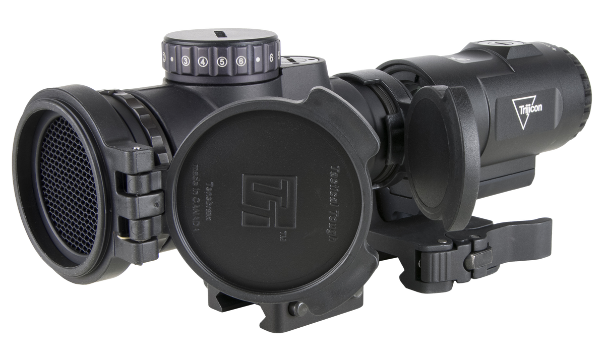 Trijicon MRO HD Patrol Combo 1x25mm 68 MOA/2 MOA Green Dot Reticle w/ 3x Magnifier — view 2