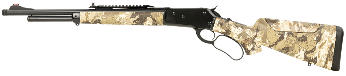 Taylors and Company Pedersoli 1886 Journey 45-70 Gov 19" 5+1 Lever Action Rifle - Black Cerakote Camo Stock — view 2