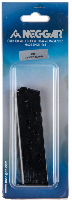 Mec-Gar 1911 Government 45 ACP 7rd Blued Carbon Steel Magazine — view 2