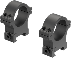 Leupold Open Range Cross-Slot 30mm High Matte Black Aluminum Scope Ring Set — view 2