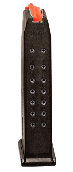 Global Ordnance Glock Style 9mm Luger 17rd Polymer/Steel Magazine - Black — view 2