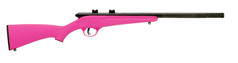 Savage Rascal FLV-SR Youth 22 LR 16.12" 1-Rd Bolt Action Rifle - Left Hand - Pink — view 2