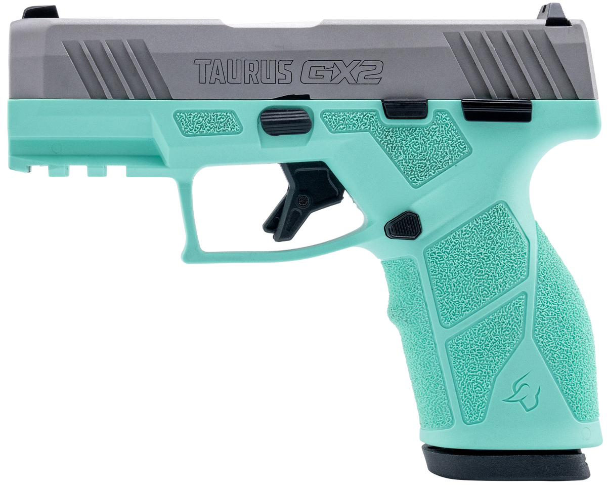 Taurus GX2 9mm Luger 3.37" 10+1 Striker-Fired Semi-Auto Pistol - Cyan Polymer Frame / Stainless Slide — view 2