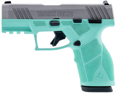 Taurus GX2 9mm Luger 3.37" 10+1 Striker-Fired Semi-Auto Pistol - Cyan Polymer Frame / Stainless Slide — view 2