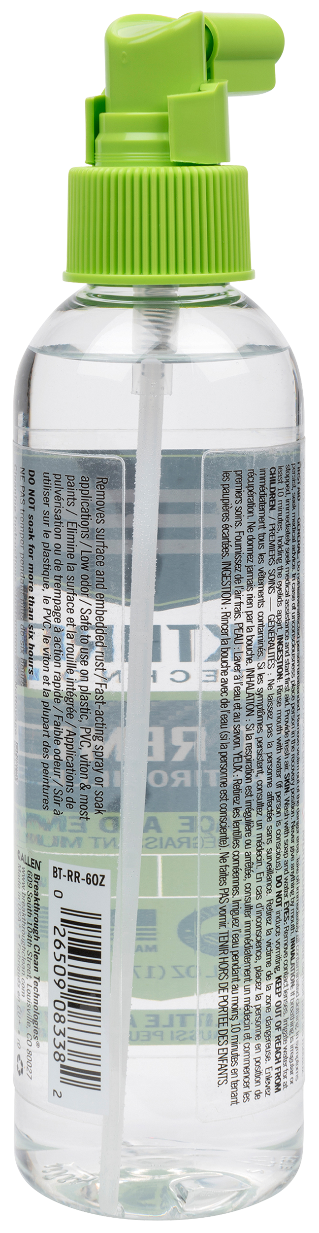 Breakthrough Clean Rust Remover 6 oz Pump Spray — view 2