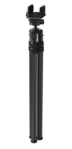 Tricer HK-KIT-1 Carbon Fiber Shooting Tripod Kit w/ Clamp Head - Black — view 2