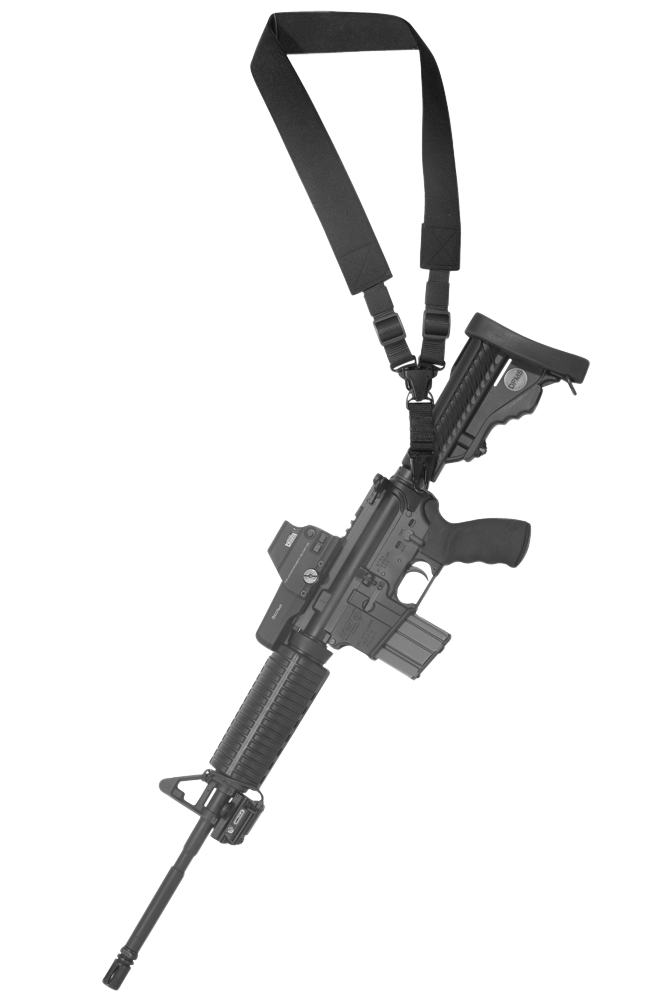 Outdoor Connection A-Tac Single-Point Sling 2" Black Elastic Webbing for Rifle/Shotgun — view 2