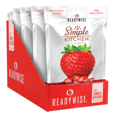 ReadyWise Simple Kitchen Freeze-Dried Strawberries 1 Serving Pouch 6 Per Case — view 2