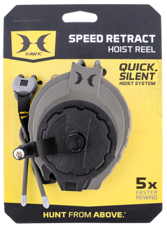 Hawk Speed Retract Hoist Reel OD Green 30' Tangle-Free Flat Line 40 lbs — view 2