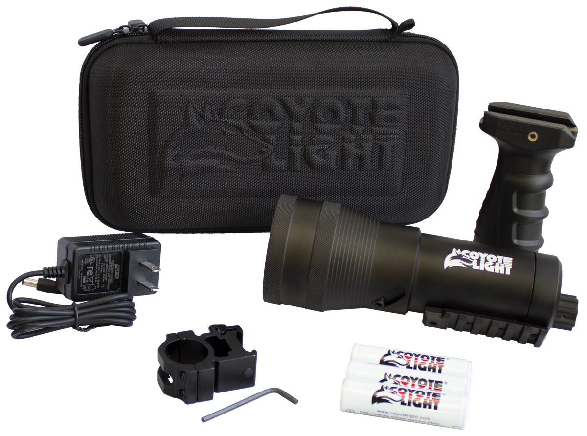 Coyote Light Pro White LED Predator Hunting Light Matte Black Aluminum 18650 Rechargeable — view 2