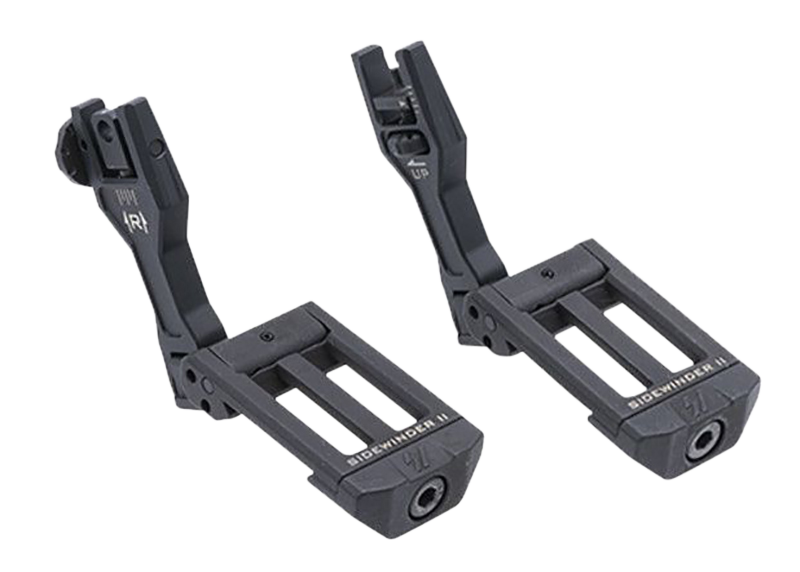 Strike Industries Sidewinder II 45 Degree Offset Folding Backup Iron Sights - Black — view 2