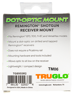 TruGlo TG8955R2 Shotgun Receiver Mount Black Remington 870/1100/11-87/VersaMax Trijicon RMR — view 2