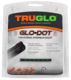 TruGlo TG91 Glo-Dot Universal Shotgun Vent Rib Fiber Optic Green Front Sight — view 2