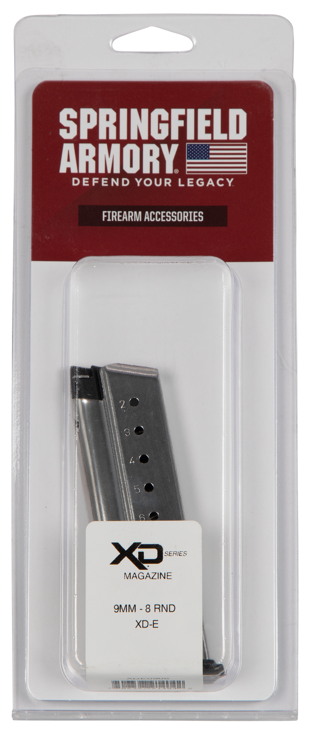 Springfield Armory XDE0908 XD-E 9mm Luger 8-Rd Stainless Steel Pistol Magazine — view 2