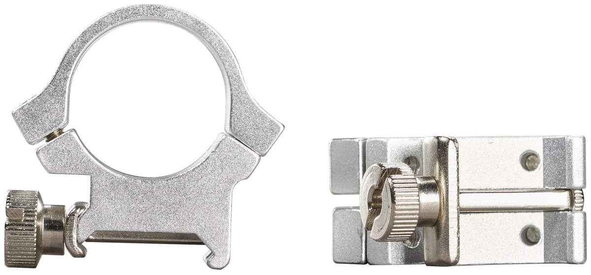 Weaver Mounts Quad Lock Detachable Scope Rings 1" High Silver Aluminum - Quick Detach — view 2