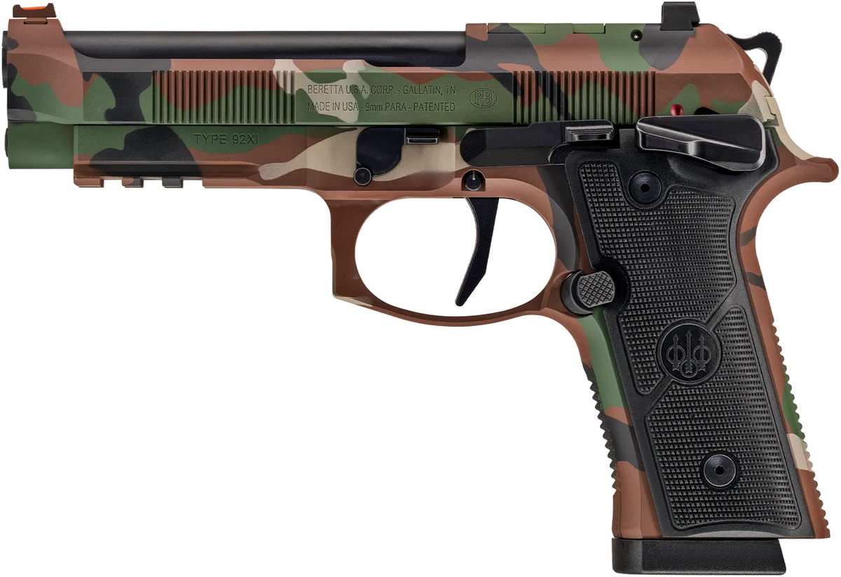 Beretta USA 92XI SAO Combat 9mm Luger 4.7" 15+1 Semi-Auto Pistol - BDU Cerakote — view 2