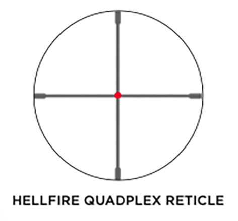 Sig Sauer Electro-Optics Whiskey4 Low Profile 3-12x44mm 30mm Tube SFP Illuminated Hellfire Quadplex Riflescope - Black — view 2