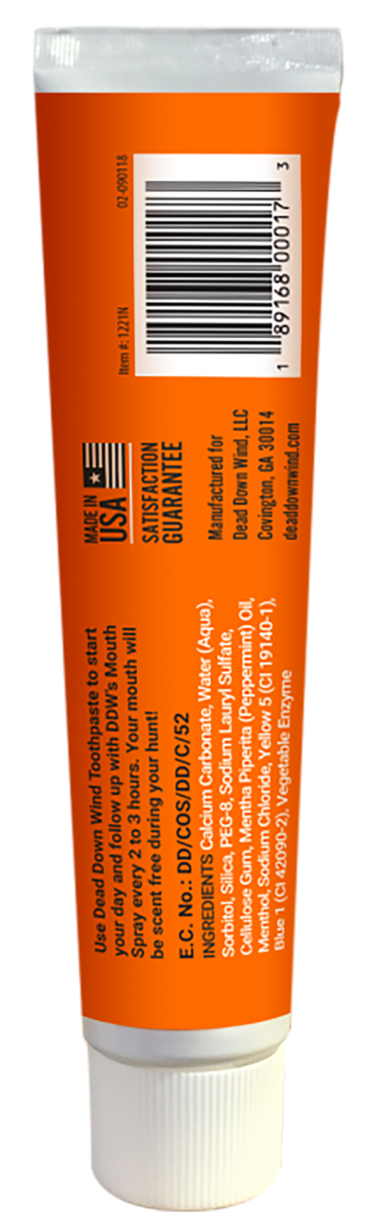 Dead Down Wind 1221N Toothpaste 3.5 oz Mint - Oral Scent Control — view 2