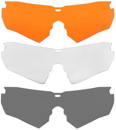 Allen 4190 Ultrx Admiral Safety Glasses 3-Pack - Clear/Amber/Smoke Lenses — view 2