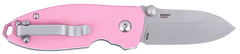 Columbia River CRKT Squid 2.27" Folding Plain Stonewashed D2 Steel Pink G10 — view 2
