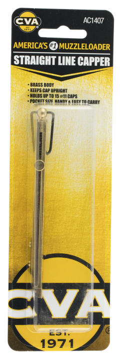 CVA Straight Line Capper Brass #11 Percussion 15-Cap — view 2
