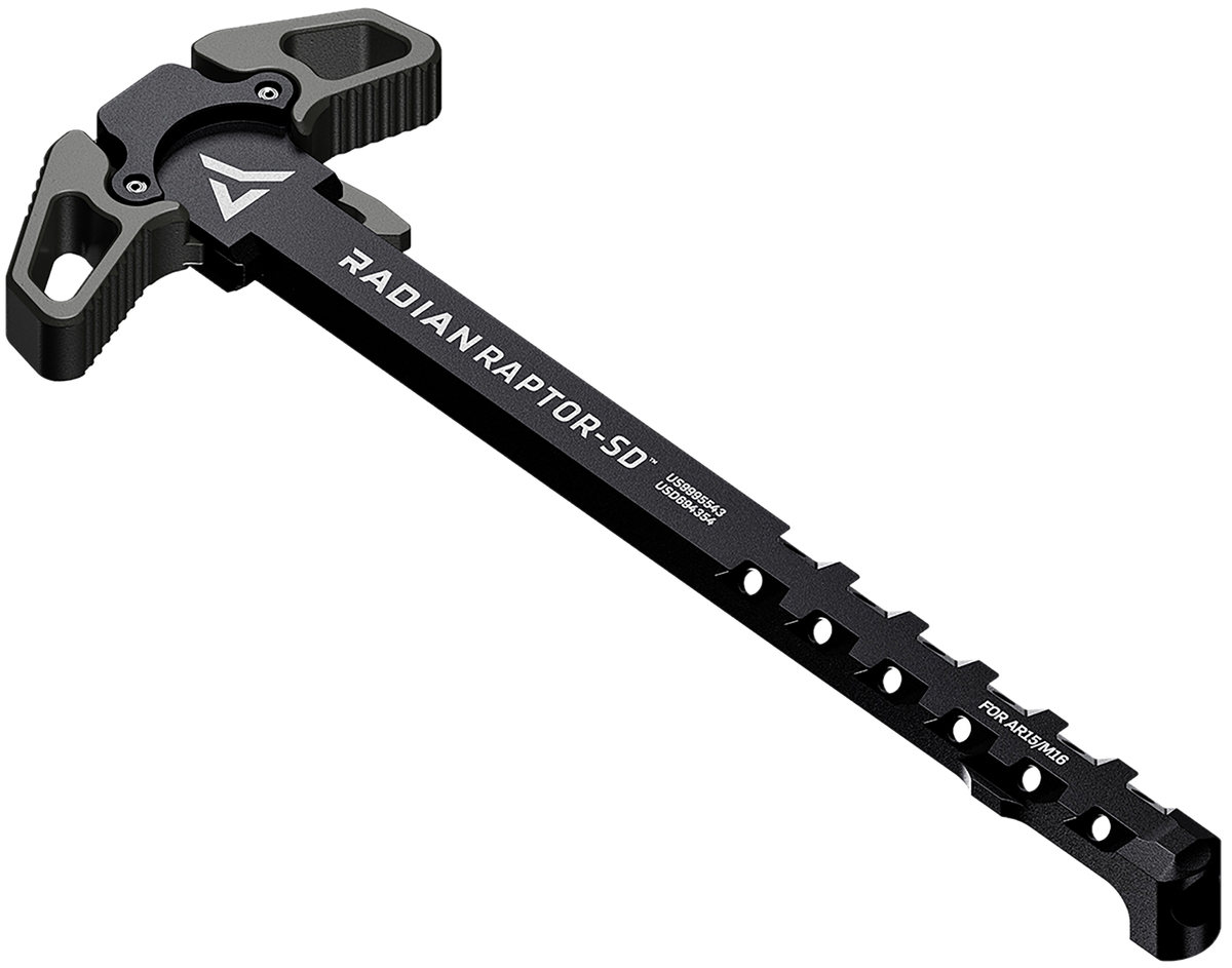 Radian Weapons Raptor-SD AR-15/M16 .223/5.56 Ambidextrous Charging Handle - Radian Gray — view 2