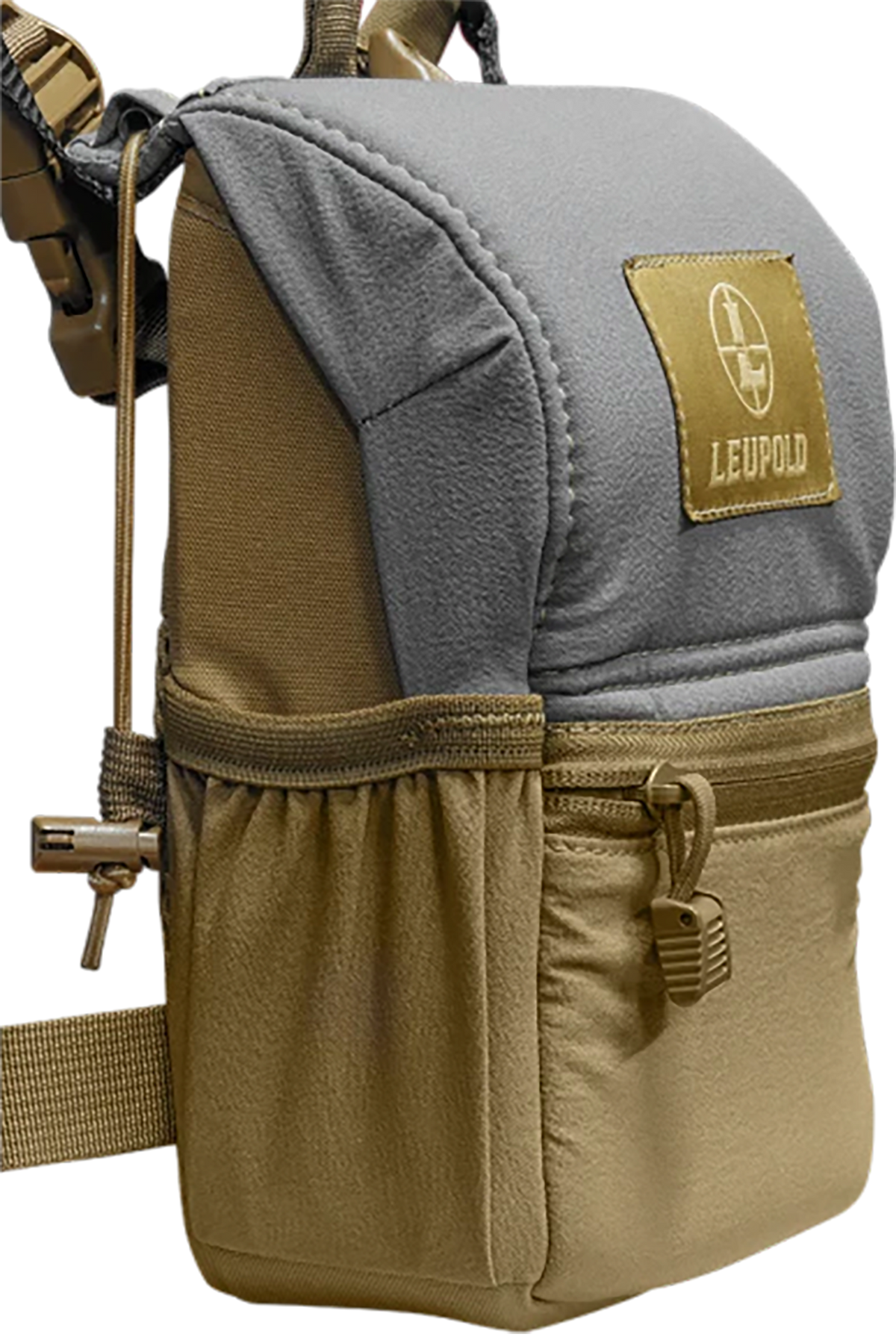 Leupold Enclosed Binocular Harness Non-Magnetic Tan/Gray — view 2