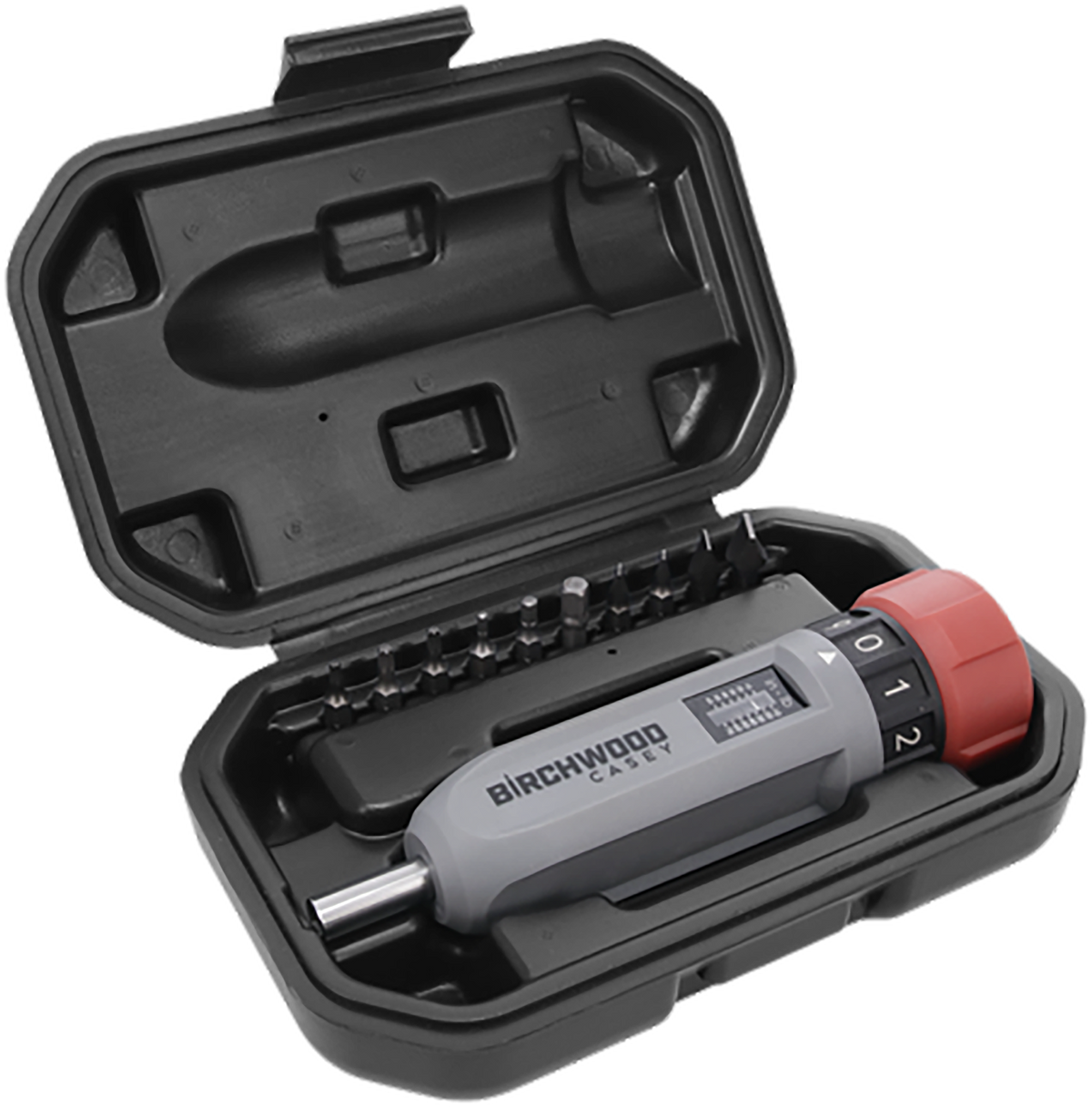 Birchwood Casey TRQW Armorer's Torque Wrench Set 10-70 in-lb Gray/Red w/ Multi-Piece Bit Set — view 2