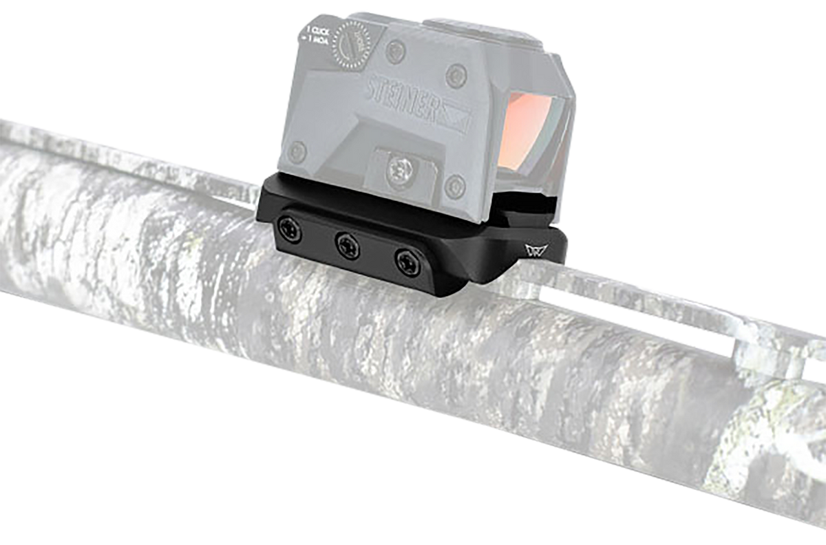 Warne 6112M Red Dot Reflex Mount Shotgun Rib Black Anodized Aluminum - ACRO Interface — view 2