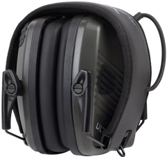 Allen Ultrax Stereo 24 dB Over the Head Electronic Earmuff - Olive — view 2