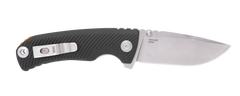 S.O.G Tellus ATK 3.50" Folding Clip Point Plain Cryo 440C SS Stonewashed Black GRN Handle — view 2