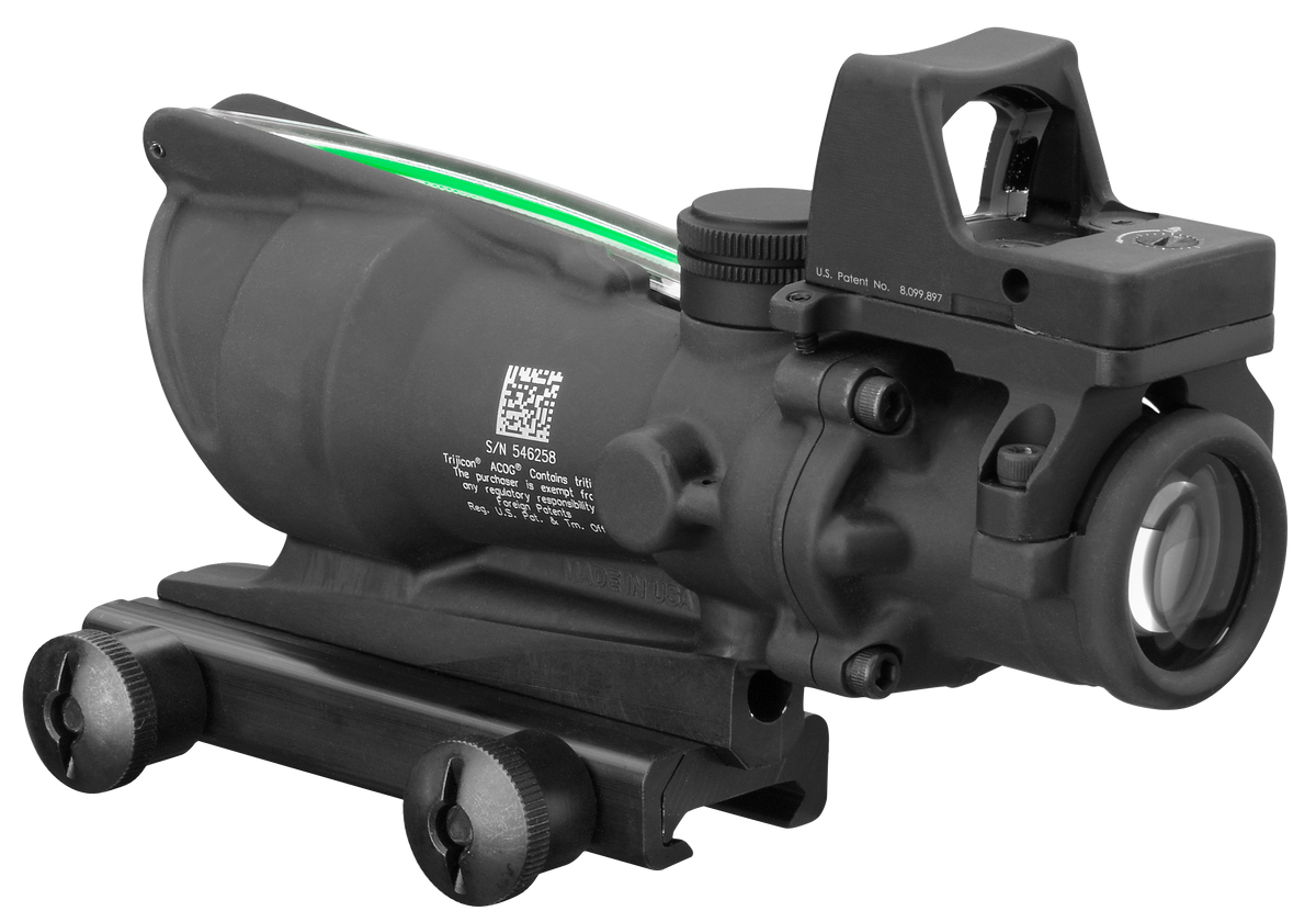 Trijicon 100552 ACOG 4x32mm Dual Illuminated Green Crosshair .223/5.56 BDC Riflescope with RMR Type 2 3.25 MOA - Matte Black — view 2