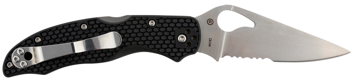 Spyderco Byrd Harrier 2 Lightweight 3.36" Part Serrated 3Cr13MoV FRN Folding Knife — view 2