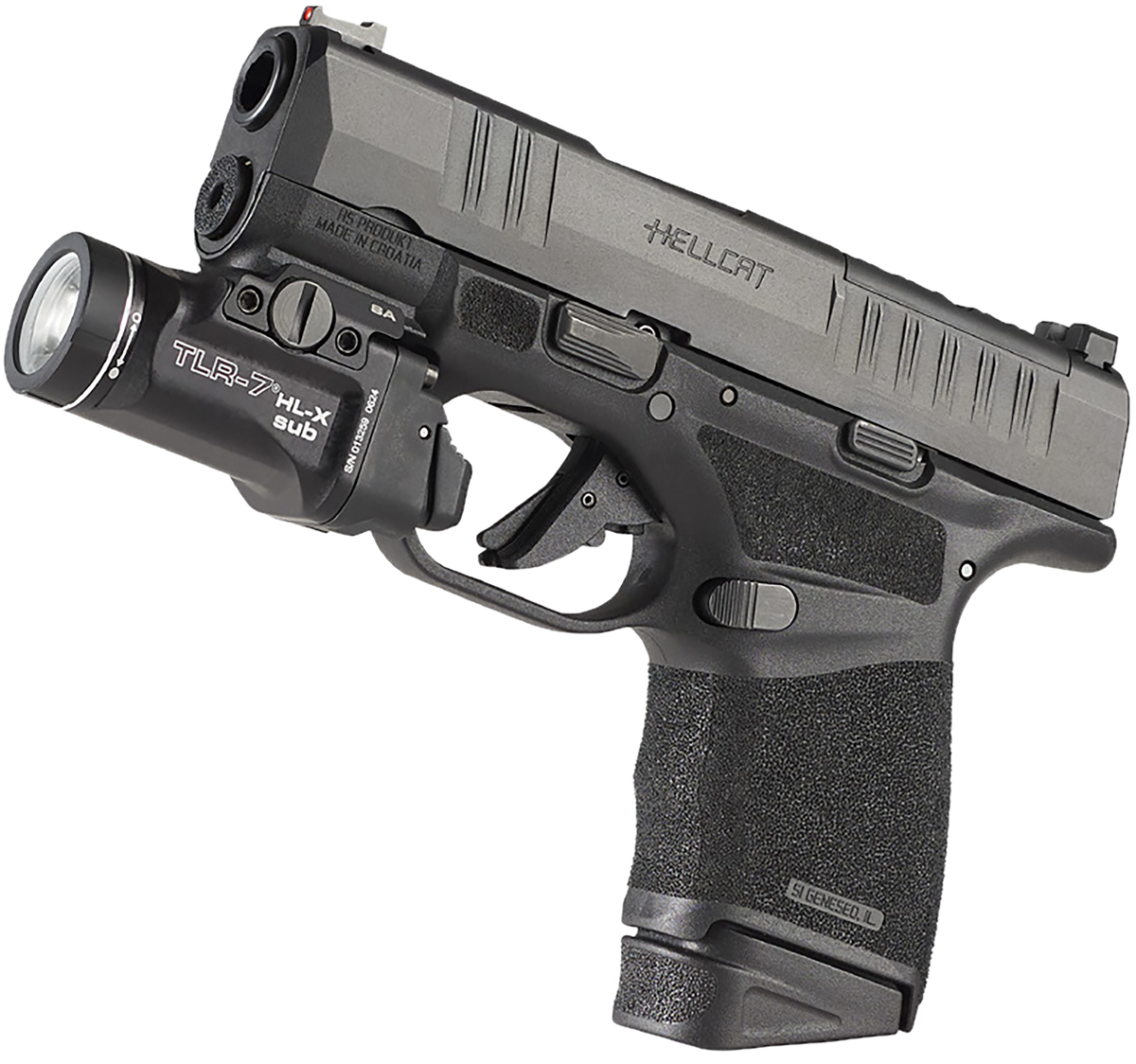Streamlight TLR-7 HL-X SUB USB 1000 Lumens Rechargeable Pistol Light - Springfield Armory Hellcat — view 2
