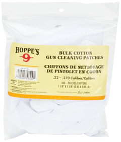 Hoppes 1202S Gun Cleaning Patches .22-.270 Caliber 1.125" Cotton 500 Per Pkg — view 2