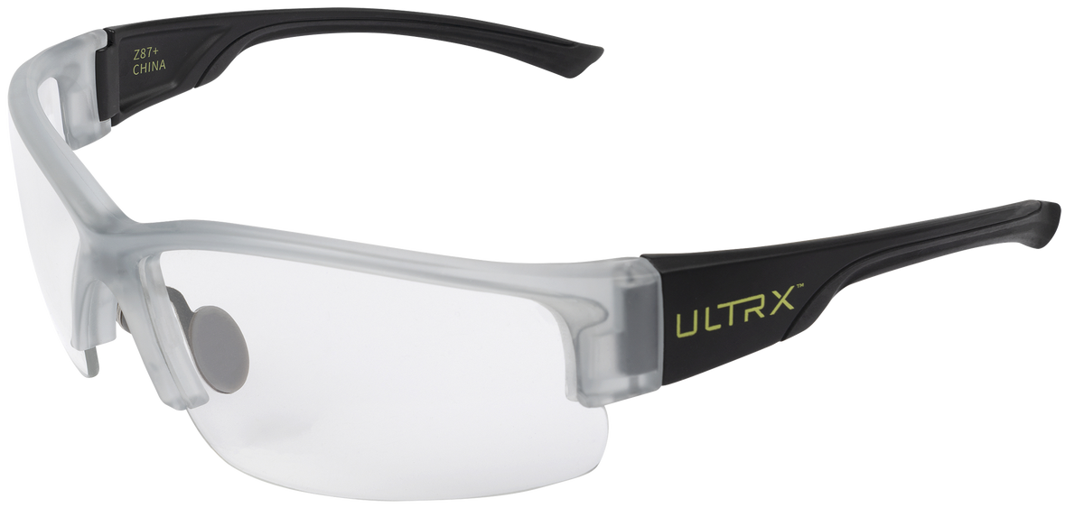 Allen 4184 Ultrx Loft Safety Glasses Clear Lens Black Wraparound Frame — view 2