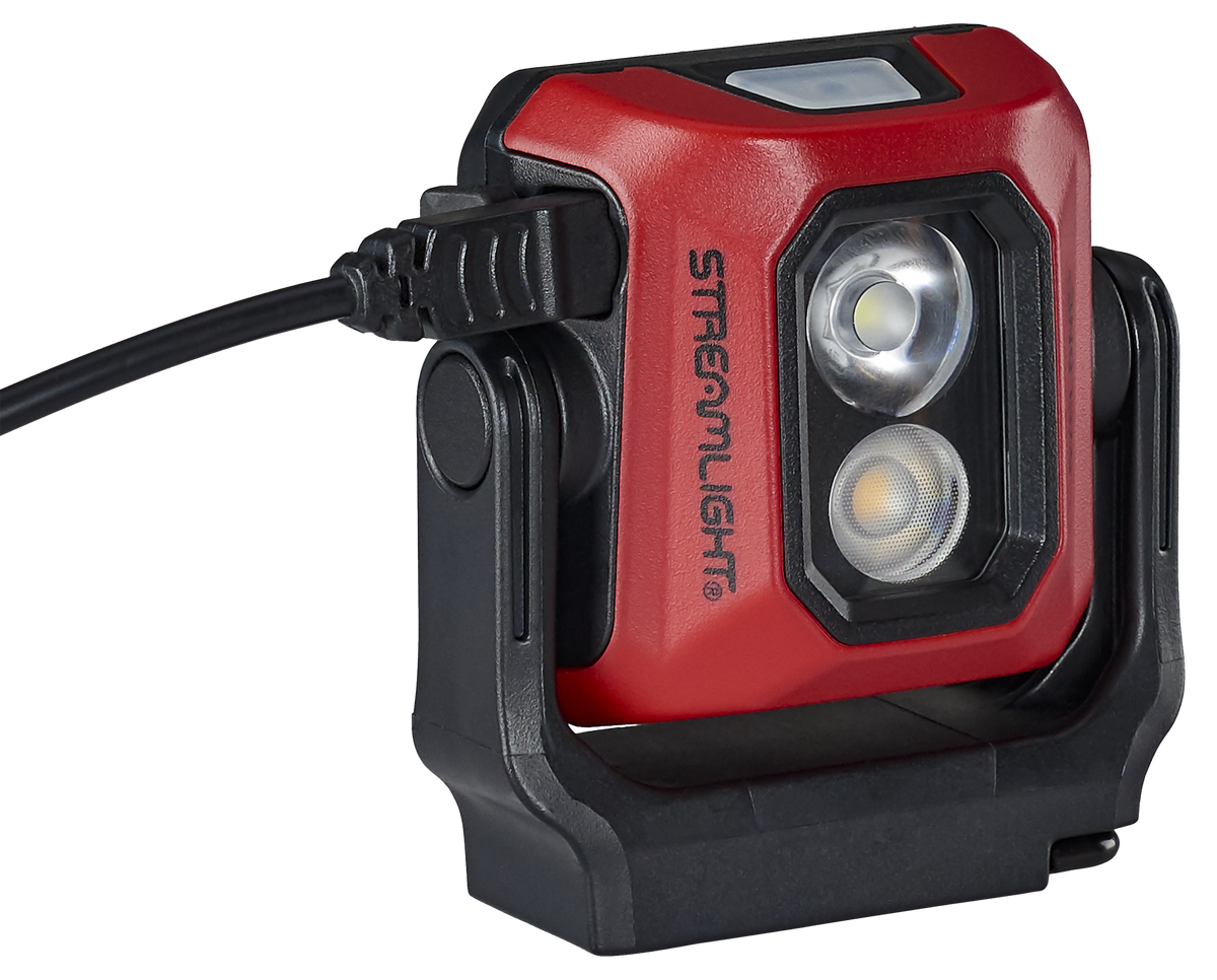 Streamlight 61510 Syclone Compact Rechargeable Work Light 75/100/150/200/300/400 Lumens White LED - Red — view 2