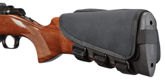 Hunters Specialties 01620 Buttstock Shell Holder W/Pouch 5 Cartridges Black Polyester — view 2