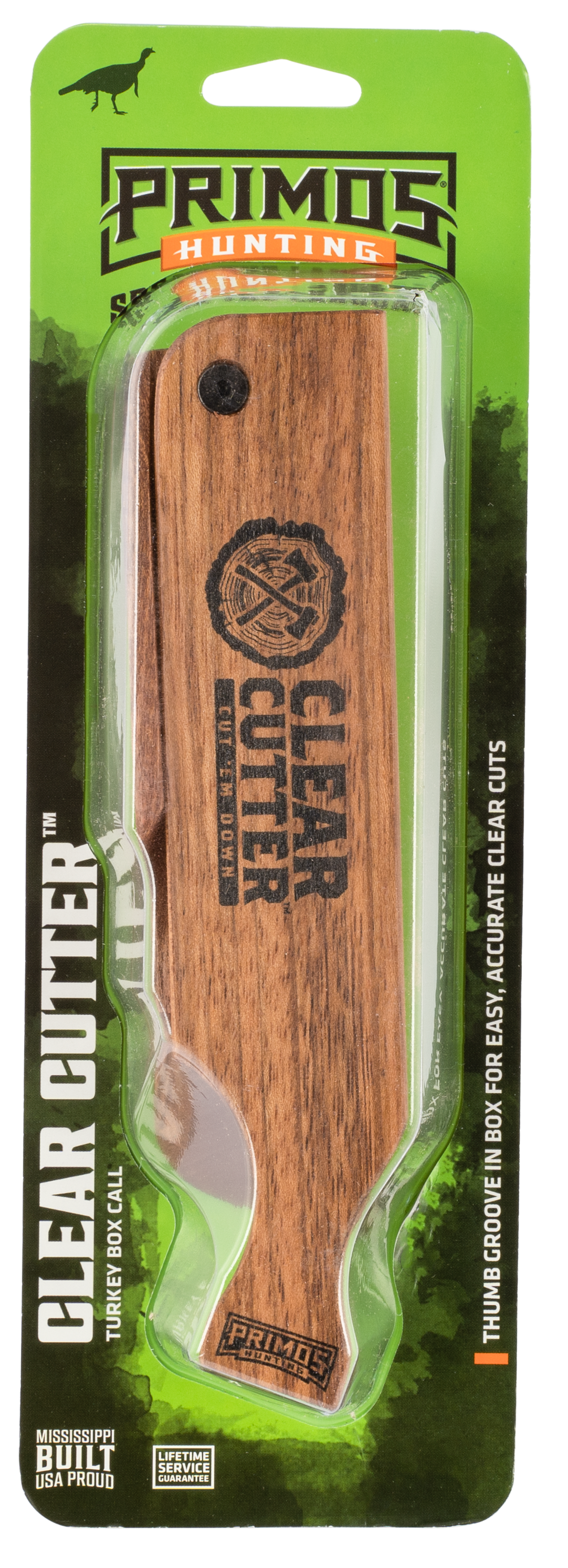 Primos PS244 Clear Cutter Box Call Turkey Mahogany/Walnut — view 2