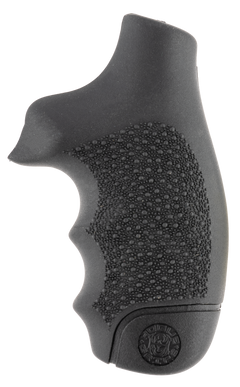 Hogue OverMolded Monogrip Rubber Grip for S&W J Frame Round Butt - Black Cobblestone Finger Grooves — view 2