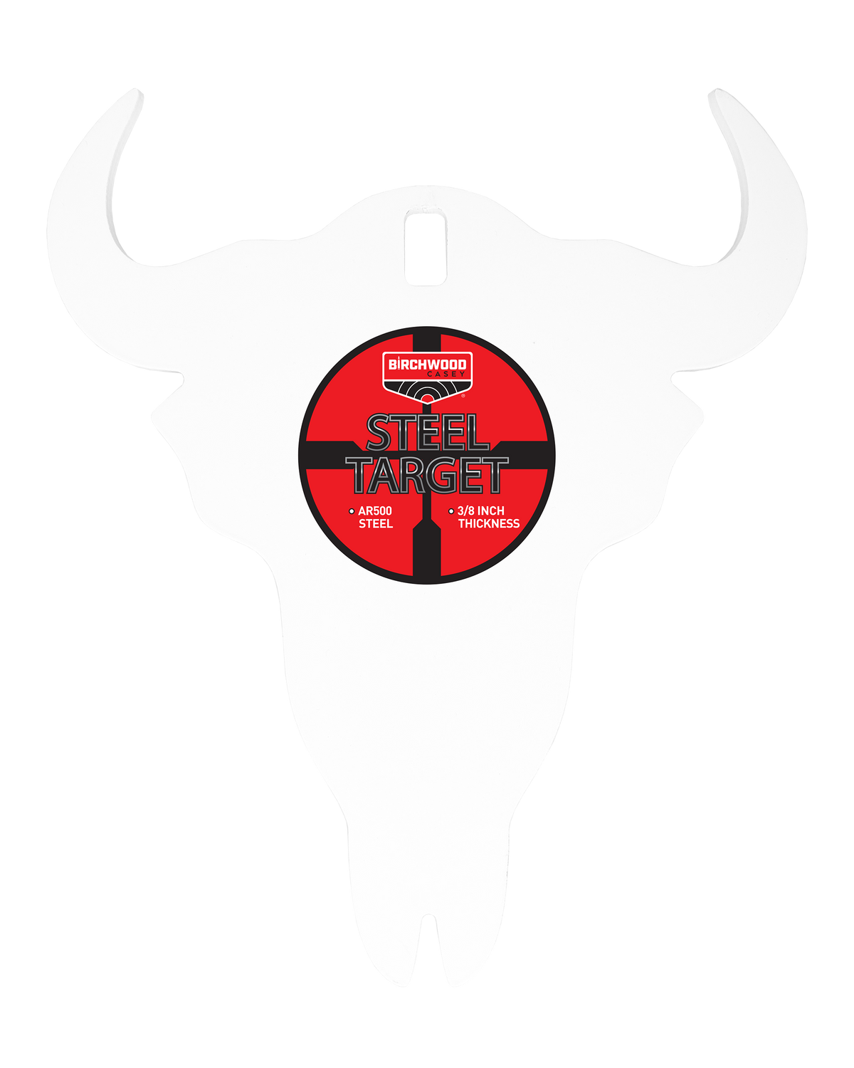 Birchwood Casey Centerfire Silhouette Skull 3/8" AR500 Steel Target — view 2