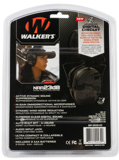 Walkers Game Ear Razor PRO Digital Electronic Muff 23 dB Over the Head Ghost Camo/Black Polymer — view 2