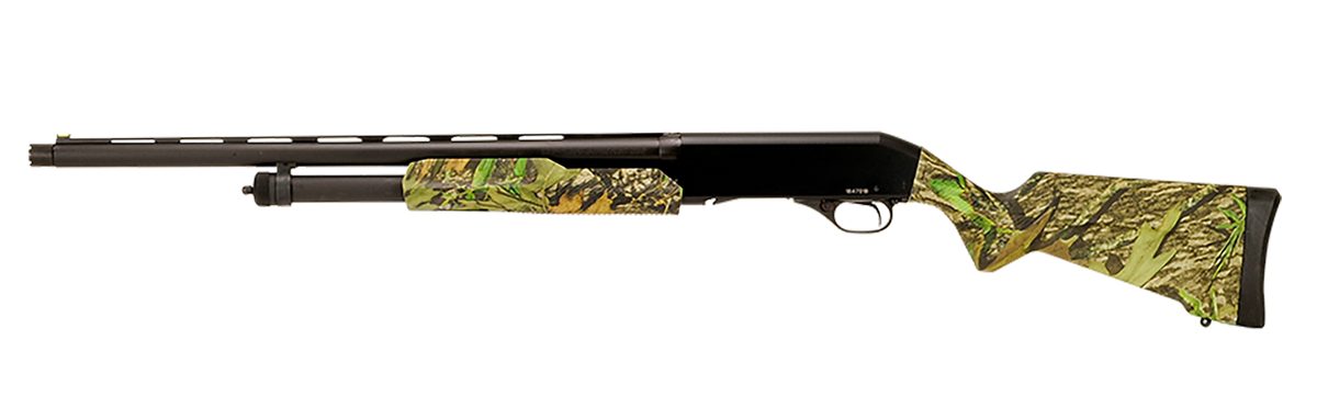 Stevens 320 Field Compact 12 Gauge Pump 3" 5+1 22" Mossy Oak Obsession Synthetic Stock — view 2