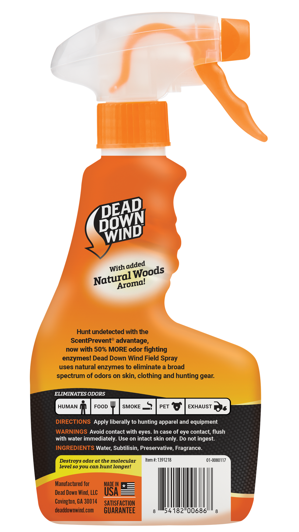 Dead Down Wind Evolve Field Spray Natural Woods 12 oz Trigger Spray — view 2