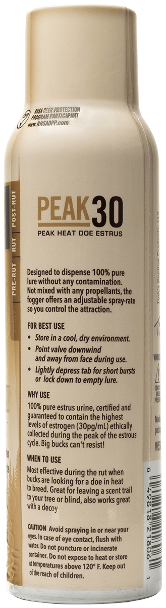 Tinks Peak30 Hot Shot Doe In Estrus Deer Scent 5 oz Fogger — view 2