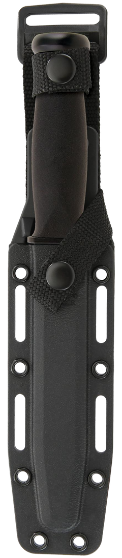 Ka-Bar 2221 Mark I 5.13" Clip Point Plain 1095 Cro-Van Fixed Blade Knife Black Kraton G Handle — view 2